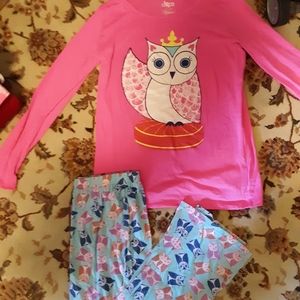 Girl's Owl Sleep Set